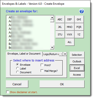 how to make address labels in word for multiple addresses